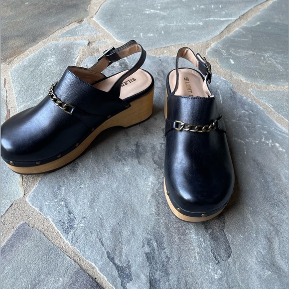 New🌟Silent D Georgia Slingback Heeled Clogs - Picture 6 of 8